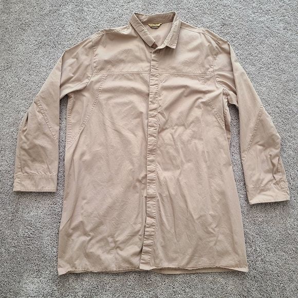 Shukr Tan Brown Button Up Long Sleeve Islamic Shirt Size XL EUC - Picture 5 of 10